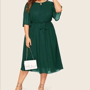 Shein Emerald green dress